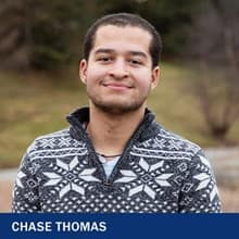 Chase Thomas, a 2021 graduate of SNHU's MS in organizational leadership program who has also earned a certificate in HR management