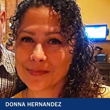 Donna Hernandez, an SNHU graduate with a bachelor's degree in public health