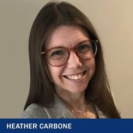 Heather Carbone, an academic advisor and instructor wellness and social change courses at SNHU