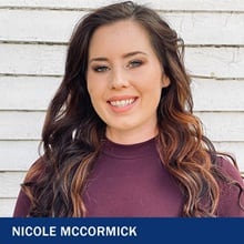 Nicole McCormick with the text Nicole McCormick