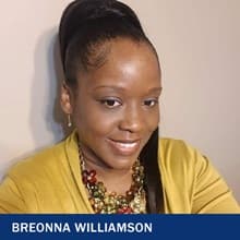 Breonna Williamson with the text Breonna Williamson