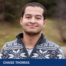 Chase Thomas '19 '21G, a 2019 SNHU graduate with a Bachelor of Arts in Human Services