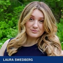 Laura Swedberg, a 2021 graduate from SNHU with a bachelor's in business administration with a concentration in human resource management