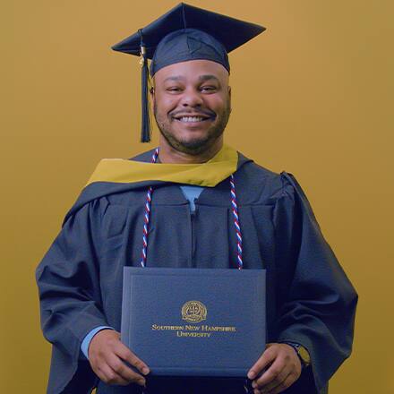 Cules Rose '25, bachelor's in finance graduate from SNHU.