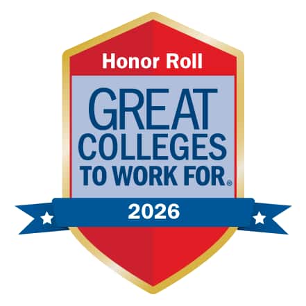 Great Colleges to Work for 2026 badge.