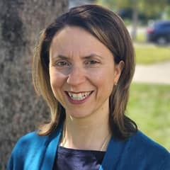 Maria Santini, an SNHU grad who earned a Master of Public Health and a Data Literacy Practitioner badge.