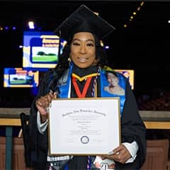 Remy Twine, associate degree in marketing graduate from SNHU.