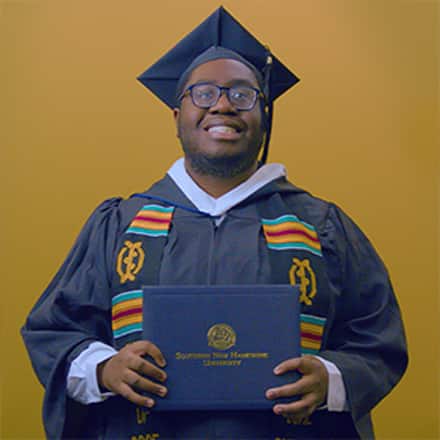 Ted Akonor, bachelor's in graphic design and media arts from SNHU.