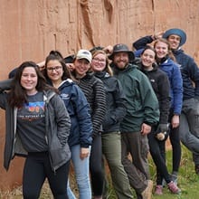 SNHU students during their alternative spring break service project in Utah.