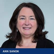Ann Sanok with the text Ann Sanok