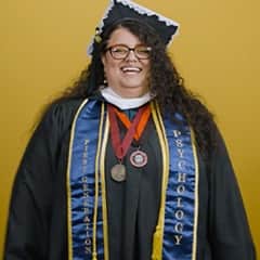 Ariana Vafai Janbahan, an SNHU graduate who earned a bachelor's in psychology with a concentration in child and adolescent development in 2026.