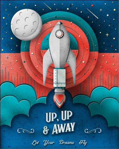 Up Up and Away Graphic Design 3