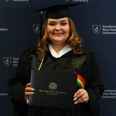 Ashley Smith '24, an SNHU graduate with a Bachelor of Arts in Communication.