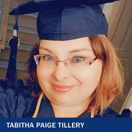 Tabitha Paige Tillery with text Tabitha Paige Tillery