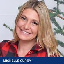Michelle Curry with the text Michelle Curry