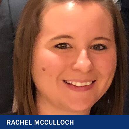 Rachel McCulloch with text Rachel McCulloch