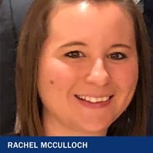 Online associate in business degree graduate Rachel McCulloch.