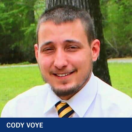 2021 online associate degree graduate Cody Voye
