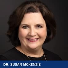 Dr. Susan McKenzie with the text Dr. Susan McKenzie