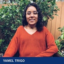 Yame Trigo with the text Yamel Trigo