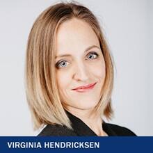 Virginia Hendricksen with the text Virginia Hendricksen