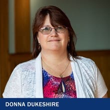 Donna Dukeshire with the text Donna Dukeshire