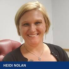 Heidi Nolan with text Heidi Nolan