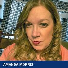 Amanda Morris with the text Amanda Morris