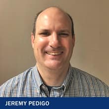 Jeremy Pedigo with text Jeremy Pedigo
