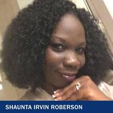 Shaunta Irvin Roberson with the text Shaunta Irvin Roberson
