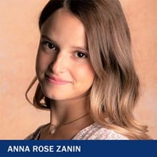 Anna Rose Zanin with the text Anna Rose Zanin