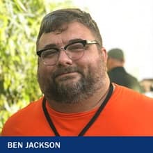 Ben Jackson with the text Ben Jackson