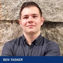 Ben Tasker with the text Ben Tasker