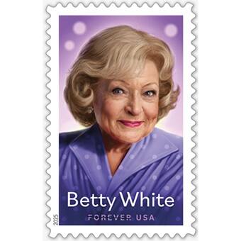 A portrait illustration of Betty White by artist Dale Stephanos.