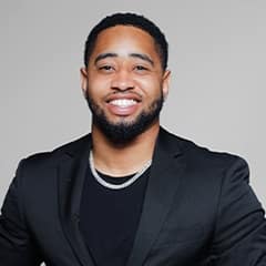 Brihem Johnson '24G, master's in marketing graduate from SNHU.