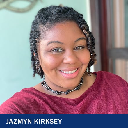 Headshot of Jazmyn Kirksey, a 2021 SNHU graduate