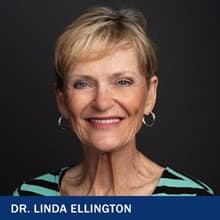 Dr. Linda Ellington with the text Dr. Linda Ellington