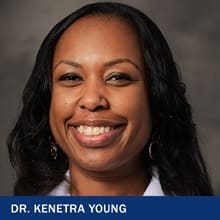 Dr. Kenetra Young with the text Dr. Kenetra Young