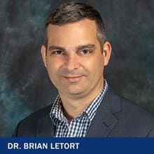 Dr. Brian Letort with the text Dr. Brian Letort