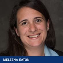 Meleena Eaton with the text Meleena Eaton