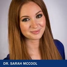 Dr. Sarah McCool and the text Dr. Sarah McCool