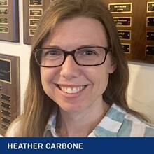 Heather Carbone and the text Heather Carbone