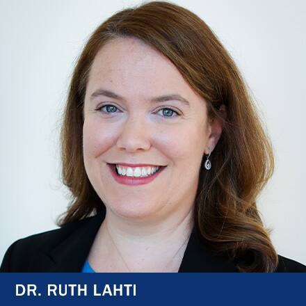 Ruth Lahti and the text Dr. Ruth Lahti.