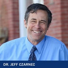 Dr. Jeff Czarnec with text Dr. Jeff Czarnec