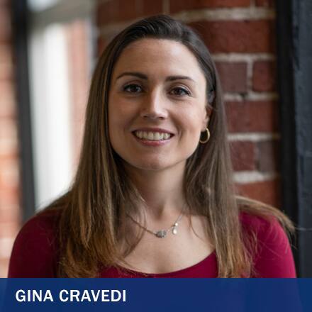 Gina Cravedi and the text Gina Cravedi