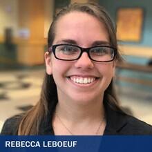 Rebecca LeBoeuf and the text Rebecca LeBoeuf.