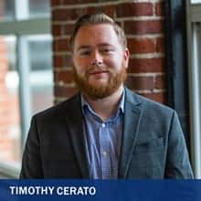 Timothy Cerato and the text Timothy Cerato.