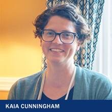 Kaia Cunningham with the text Kaia Cunningham
