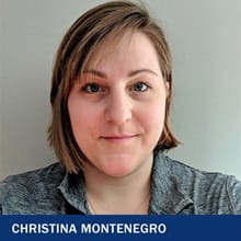 Christina Montenegro with the text Christina Montenegro 