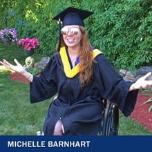 Michelle Barnhart and the text 'Michelle Barnhart'